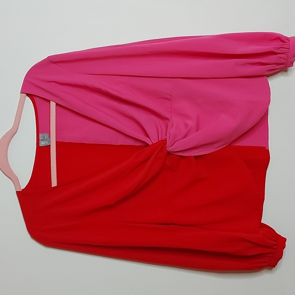ASOS bicolor twist top sz. 8